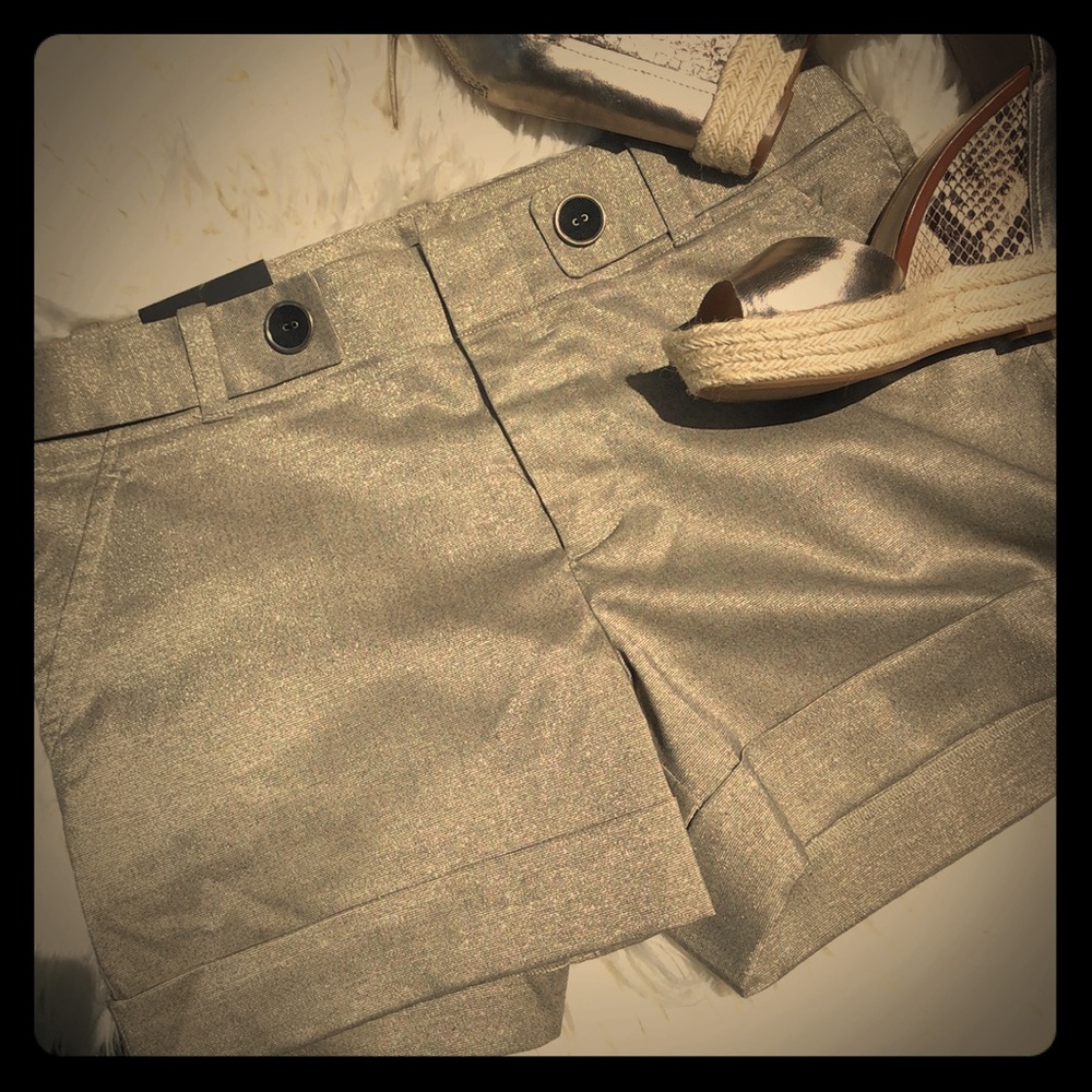 NWT Banana Republic Gold Martin Fit Shorts Sz 10